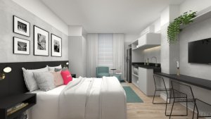 Apartamento com 21m², 1 dormitório, Centro Histórico em Porto Alegre