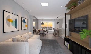 Apartamento com 53m², 2 dormitórios, 1 suíte, 1 vaga, Cristo Redentor em Porto Alegre