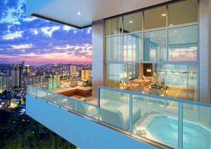 Apartamento com 305m², 4 dormitórios, 4 suítes, 4 vagas, Petrópolis em Porto Alegre